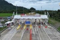 Gerbang Tol Padang-Sicincin yang telah masuk tahap persiapan operasional (Foto: pu.go.id)