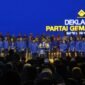 Ketua Umum Partai Gema Bangsa Ahmad Rofiq mendeklarasikan partainya di JCC, Jakarta, Sabtu (17/1/2026).(KOMPAS.com/Rahel)

