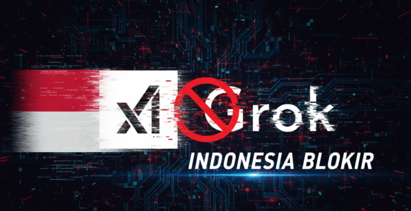 Ilustrasi : Indonesia Resmi Blokir Grok AI Milik Elon Musk Akibat Skandal Deepfake Pornografi
