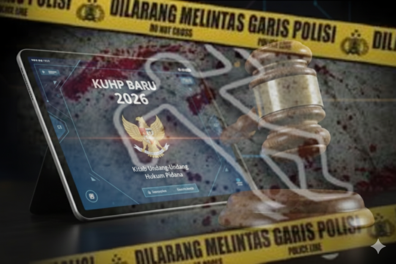Ilustrasi Tragedi Berdarah di Makassar: Kasus Adik Bunuh Kakak Jadi 'Ujian' Perdana Implementasi KUHP Baru 2026