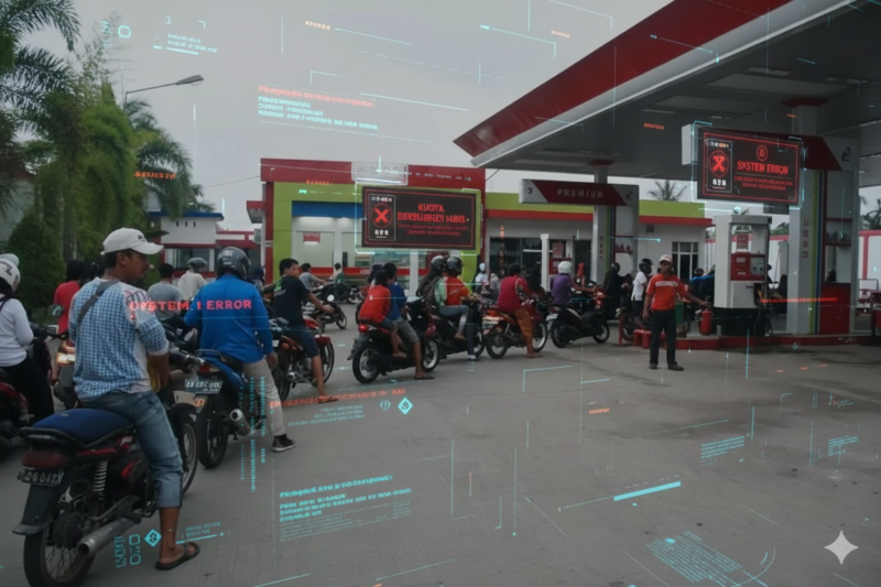 Polemik Meluas: Pembatasan BBM Bersubsidi di SPBU Mulai Diberlakukan, Rakyat Keluhkan Kendala Sistem