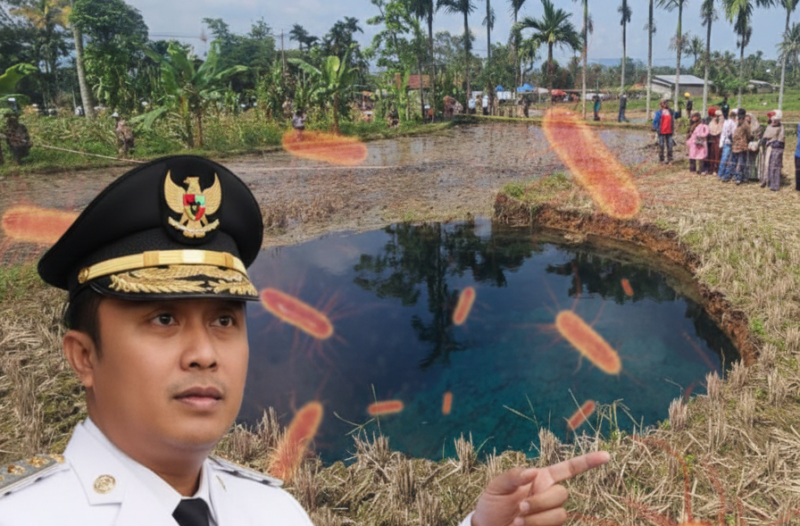 Air Sinkhole Lima Puluh Kota Mengandung Bakteri E-Coli Tinggi, Wagub Sumbar: Jangan Dikonsumsi! : AI Editing