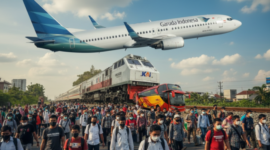 Ilustrasi Mudik 2026: Pemerintah Siapkan Diskon Tiket Pesawat dan Stimulus Fiskal untuk Genjot Ekonomi Nasional : AI