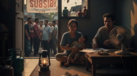 Ilustrasi Subsidi Energi Diperketat, Beban Rumah Tangga Kian Terimpit, ( Foto AI )