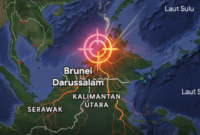 Gempa Magnitudo 7,2 Guncang Sabah Malaysia, Getaran Terasa hingga Kalimantan Utara (foto AI)