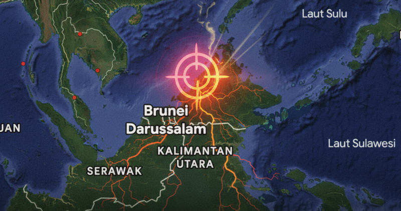 Gempa Magnitudo 7,2 Guncang Sabah Malaysia, Getaran Terasa hingga Kalimantan Utara (foto AI)
