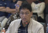Foto: Menteri Keuangan Purbaya Sadewa dalam rapat Satuan Tugas Percepatan Rehabilitasi dan Rekonstruksi Pascabencana Sumatera di Gedung DPR RI, Jakarta, Rabu (18/2/2026). (Tangkapan layar youtube TV Parlemen)