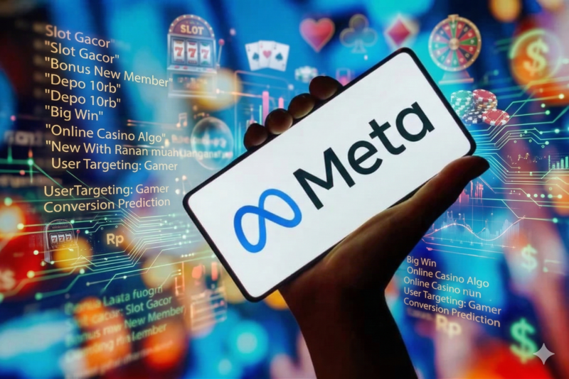 Ilustrasi Facebook dan Instagram Disorot Pemerintah, Meta Diminta Tindak Tegas Konten Judi Online (foto AI)