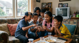 Ilustrasi Bye-bye Medsos Bebas! PP TUNAS Resmi Berlaku, Anak di Bawah 18 Tahun Kini Dibatasi Aksesnya (foto AI)