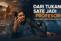 Podcast Kusieh Bendi DImensia Creative Bersama Narasumber Rizki adam dan Host Yjang Niar ( Foto AI Editing)