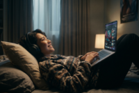 Ilustrasi gambar Healing Melepas Penat Setelah Seminggu Bekerja(Foto AI)