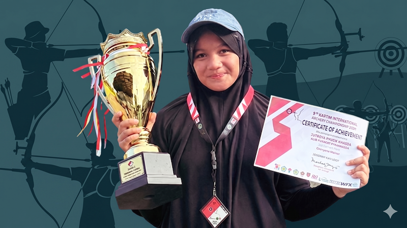 Sabet Perunggu di Kartini International Championship 2026, Atlet Panahan Payakumbuh Nayyara Ayudia Khansa Harumkan Nama Daerah