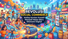 Ilustrasi Konten Kreatif Menjadi Motor Baru Ekonomi Digital Indonesia (Foto AI)