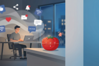 Ilustrasi Teknik Pomodoro: Alat Bantu Fokus, Bukan Solusi Ajaib di Era Digital (Foto AI)