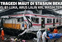 Ilustrasi Tragedi Maut di Stasiun Bekasi Timur: 7 Tewas, 81 Luka, Arus Lalin KRL Masih Terganggu (Ilustrasi AI)