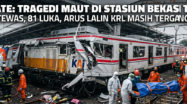 Ilustrasi Tragedi Maut di Stasiun Bekasi Timur: 7 Tewas, 81 Luka, Arus Lalin KRL Masih Terganggu (Ilustrasi AI)