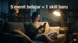 Gambar Ilustrasi Rahasia Cerdas Mengasah Keterampilan Melalui Metode Micro-Learning di Sela Waktu Istirahat Akhir Pekan(Foto AI)