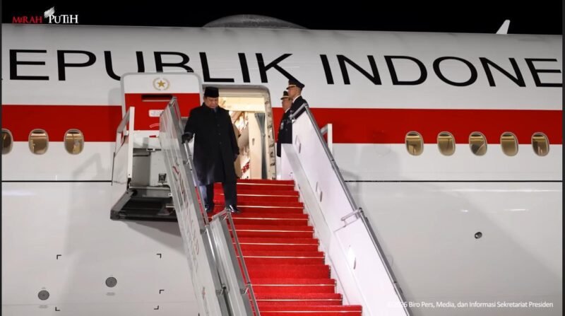 Kedatangan Presiden Prabowo di Paris. Source:Youtube-Sekretariat Presiden