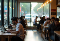 Foto para pekerja WFH di koffe shop. Source: Google (LinkeInd)