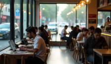 Foto para pekerja WFH di koffe shop. Source: Google (LinkeInd)