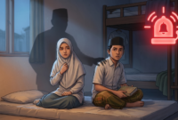 Ilustrasi Alarm Bagi Dunia Pendidikan: Memahami Fenomena 'Grooming' dan Cara Melindungi Santri di Lingkungan Pesantren (Foto AI)