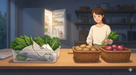Ilustrasi Trik Simpan Sayur Agar Tetap Segar Hingga 2 Minggu, Ibu Rumah Tangga Wajib Tahu! (Foto AI)
