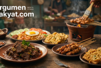 Ilustrasi Mengenal Ragam Kuliner Nusantara yang Mendunia: Dari Rendang Hingga Tempe(Foto AI)