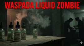 Ilustrasi Waspada 'Liquid Zombie': Cara Membedakan Cairan Vape Asli dengan Narkoba Cair yang Sedang Marak (Foto AI)
