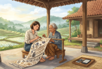 Ilustrasi Tren 'Slow Travel' Meningkat, Kunjungan ke Desa Wisata Melonjak Drastis(Foto AI)