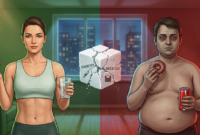 Ilustrasi Perbandingan Bahaya Terlalu Banyak Konsumsi Gula bagi Tubuh(Foto AI)