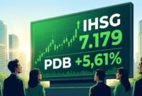 Ilustrasi IHSG Tembus Level 7.179, Pertumbuhan Ekonomi 5,61% Jadi Katalis Positif (Foto AI)