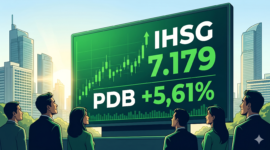 Ilustrasi IHSG Tembus Level 7.179, Pertumbuhan Ekonomi 5,61% Jadi Katalis Positif (Foto AI)