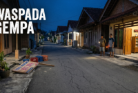 Ilustrasi Gempa M 4,0 Guncang Pangandaran (Foto AI)