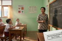 Ilustrasi Nasib 237 Ribu Guru Honorer Setelah Surat Edaran Mendikdasmen.(Foto AI)