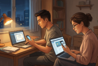 Ilustrasi Persiapan Seleksi Kerja, Kursus Skill Digital Makin Diminati Karyawan Muda(Foto AI)