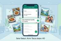 Ilustrasi WhatsApp Siapkan Fitur Kirim Foto Kualitas HD Secara Otomatis(Foto AI)