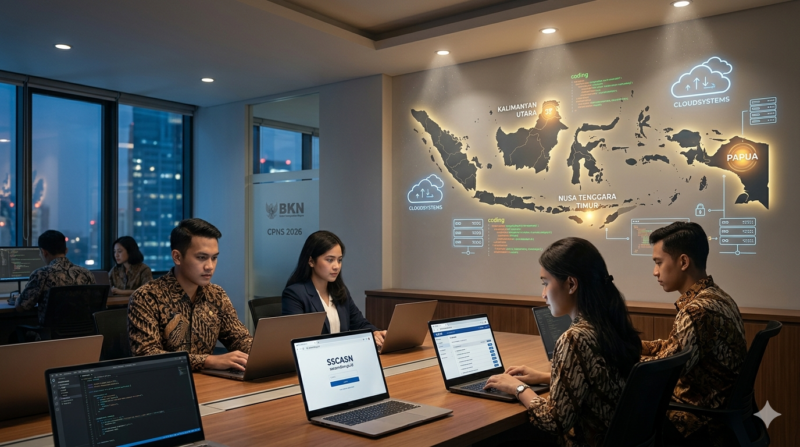 Ilustrasi BSSN Peringatkan Ransomware Tinbapore Incar Perbankan Nasional, Pemerintah Perketat Firewall Digital (Foto AI)