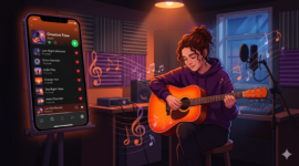 Ilustrasi Gairah Baru Musik Indie Lokal: Bagaimana Platform Streaming Mengubah Cara Kita Menikmati Karya (Foto AI)