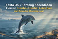 Ilustrasi  Fakta Unik Tentang Kecerdasan Hewan Lumba-Lumba(Foto AI)