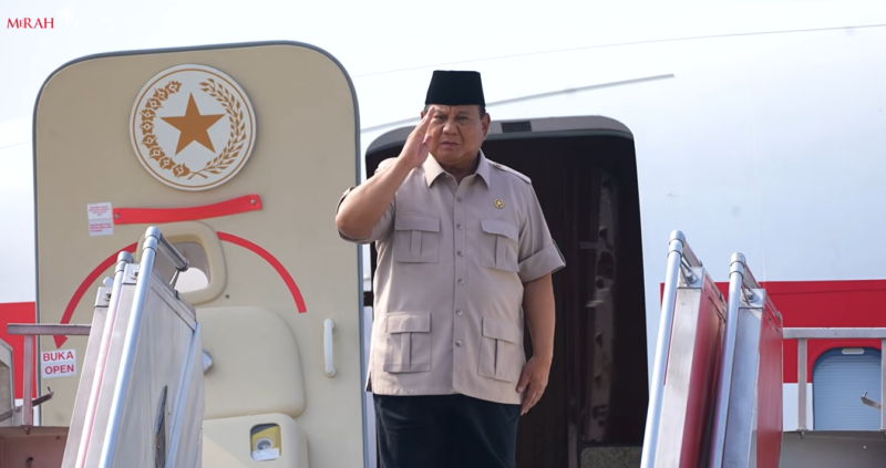 Keberangkatan presiden Prabowo ke Filipina untuk Mengikuti KTT ASEAN ke-48. Source: Youtube/Sekretariat Presiden