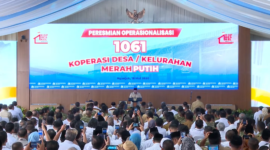 Presiden Prabowo Resmikan 1.061 Koperasi Merah Putih. Source:Youtube/Sekretariat Presiden