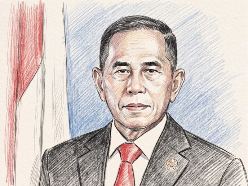 Ryamizard Ryacudu, dengan Colored Pencil Sketch Art