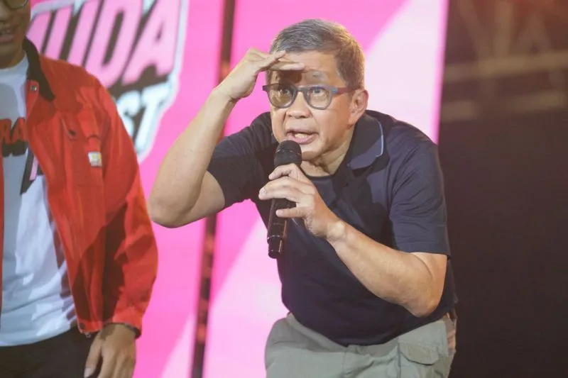 Foto: Rocky Gerung dalam Gelaran Merah Muda Fest, (1/11/2025). (Dok. Istimewa)