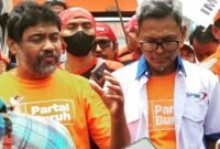 Foto: Said Iqbal dengan para pengikutnya (Dok. @saidiqbalorange)