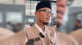Foto: Wakil Menteri Haji (Wamenhaj), Dahnil Anzar Simajuntak saat diwawancarai