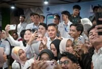 Foto: Seskab, Teddy Indra Wijaya, dalam kunjungannya di launching Program Magang Nasional (PMN) Angkatan II, Kementerian Ketenagakerjaan, Jakarta, Senin 29/6/2026 (Dok. @sekretariatkabinet)