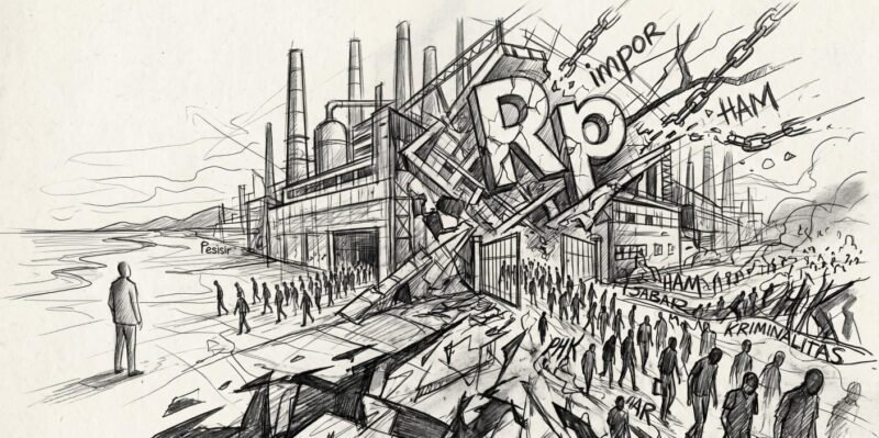 Ilustrasi: Rupiah Anjlok dan PHK Massal