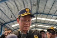 Dok. Purbaya Yudhi Sadewa saat berada di Pelabuhan Tanjung Priok, Sabtu (6/6/2026)