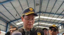 Dok. Purbaya Yudhi Sadewa saat berada di Pelabuhan Tanjung Priok, Sabtu (6/6/2026)