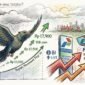 Ilustrasi: Rupiah menguat dan faktor- faktornya, dengan gaya Colored Pencil Sketch Art